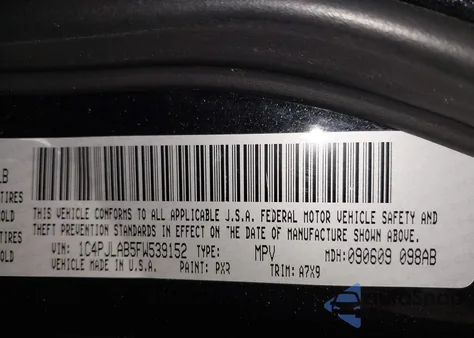 2015 Jeep Cherokee Sport from USA, damaged, VIN 1C4PJLAB5FW539152